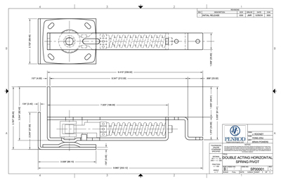 Horizontal Spring Pivot Specs