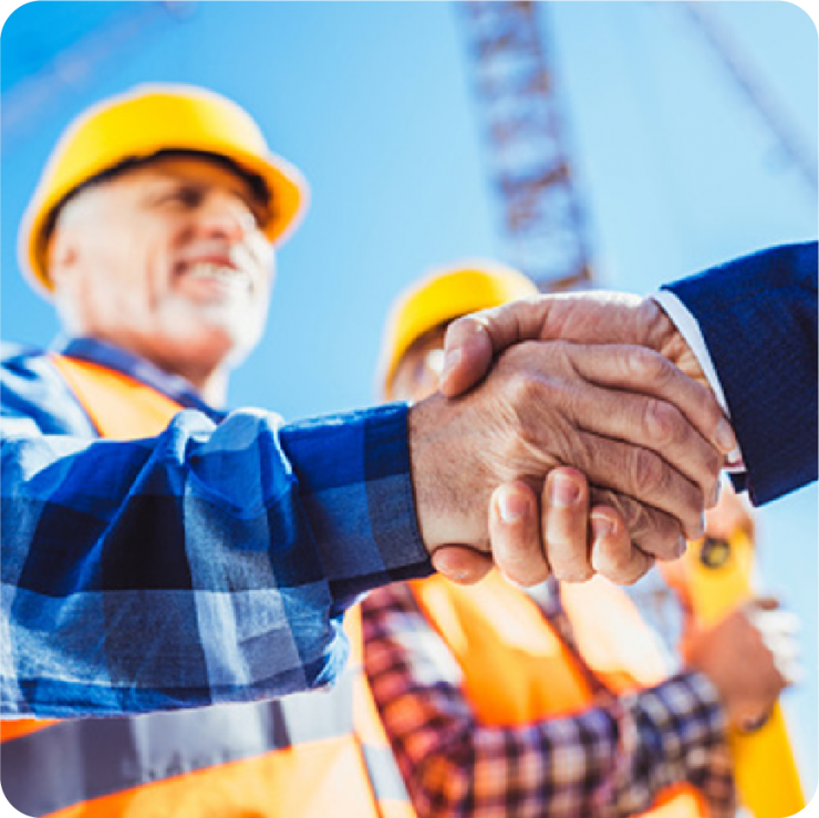 men shaking hands