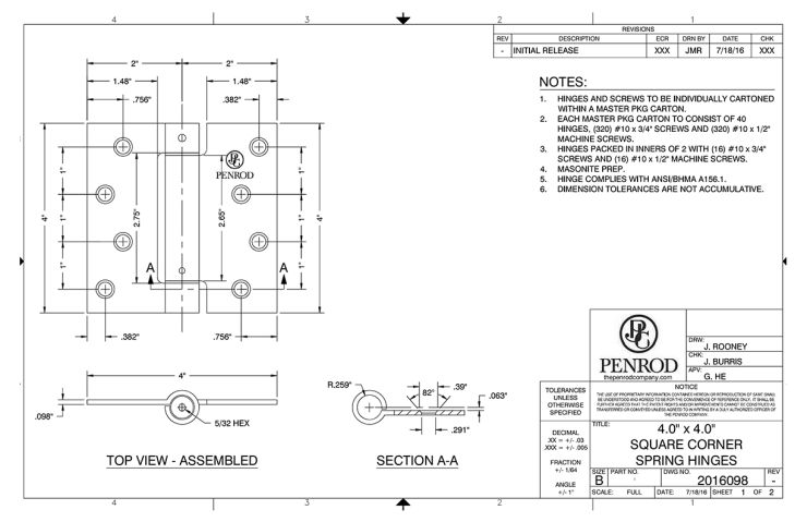 4.0 x 4.0 SQ Spring M26047 schematic